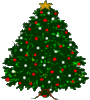GIF animado (57998) Arbol navidad adornado grande