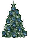 GIF animado (58006) Arbol navidad adornos azules