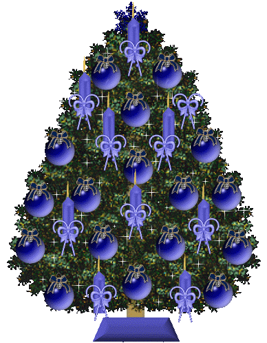 GIF animado (58010) Arbol navidad adornos lilas