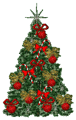 GIF animado (58014) Arbol navidad adornos rojos