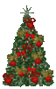 GIF animado (58014) Arbol navidad adornos rojos
