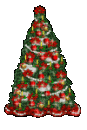 GIF animado (58015) Arbol navidad adornos rojos