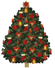GIF animado (58016) Arbol navidad adornos rojos