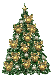 GIF animado (58026) Arbol navidad bolas doradas