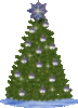 GIF animado (58027) Arbol navidad bolas plateadas
