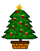 GIF animado (58028) Arbol navidad bolas rojas