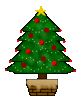 GIF animado (58029) Arbol navidad bolas rojas