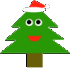 GIF animado (58111) Arbol navidad cara
