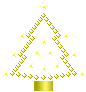 GIF animado (58173) Arbol navidad dorado