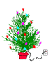 GIF animado (58176) Arbol navidad enchufado