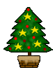 GIF animado (58056) Arbol navidad estrellas