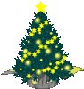 GIF animado (58057) Arbol navidad estrellas