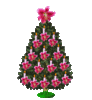 GIF animado (58060) Arbol navidad flores