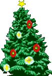 GIF animado (58197) Arbol navidad luces redondas