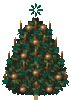 GIF animado (58072) Arbol navidad marron azul