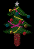 GIF animado (58075) Arbol navidad negro