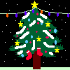 GIF animado (58077) Arbol navidad negro
