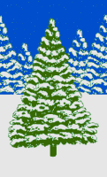 GIF animado (58234) Arbol navidad nevado reno