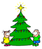 GIF animado (58262) Arbol navidad ninos