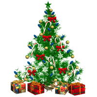 GIF animado (57974) Arbol navidad regalos luces
