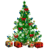 GIF animado (57974) Arbol navidad regalos luces
