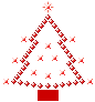 GIF animado (58206) Arbol navidad rojo