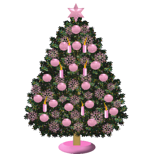 GIF animado (58086) Arbol navidad rosa