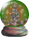 GIF animado (58334) Bola cristal arbol navidad