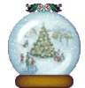 GIF animado (58335) Bola cristal arbol navidad