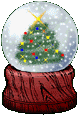 GIF animado (58336) Bola cristal arbol navidad
