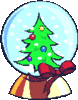 GIF animado (58337) Bola cristal arbol navidad