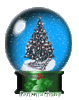 GIF animado (58339) Bola cristal arbol navidad