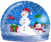 GIF animado (58349) Bola cristal hombre nieve