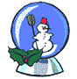GIF animado (58351) Bola cristal hombre nieve