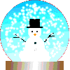 GIF animado (58352) Bola cristal hombre nieve