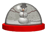GIF animado (58353) Bola cristal hombre nieve