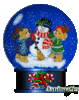 GIF animado (58354) Bola cristal muneco nieve
