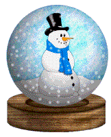 GIF animado (58355) Bola cristal muneco nieve