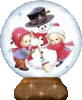 GIF animado (58357) Bola cristal muneco nieve