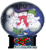 GIF animado (58360) Bola cristal muneco nieve