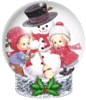 GIF animado (58361) Bola cristal muneco nieve