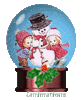 GIF animado (58362) Bola cristal muneco nieve