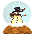 GIF animado (58364) Bola cristal muneco nieve