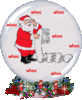 GIF animado (58416) Bola cristal papa noel