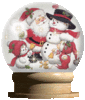 GIF animado (58417) Bola cristal papa noel