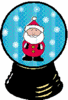 GIF animado (58418) Bola cristal papa noel