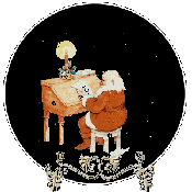 Imagen GIF de Bola cristal papa noel animado