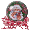 GIF animado (58425) Bola cristal papa noel