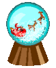 GIF animado (58430) Bola cristal papa noel