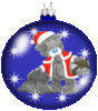 GIF animado (59043) Bola navidad oso